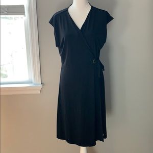 Ivanka Trump faux wrap dress L